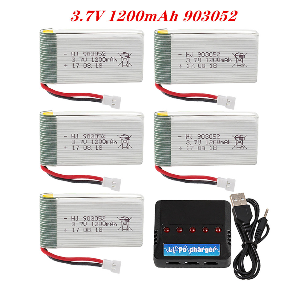 Rc Hobby Charger - 3.7V 1200mah903052 Zestaw ładowarki Lipo ze