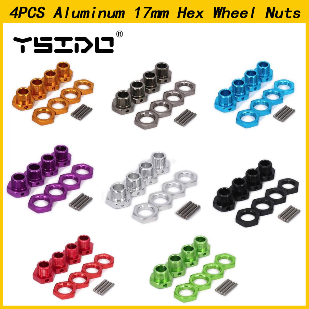 Wheel Hex Adapter - 4 SZTUK YSIDO Aluminiowy adapter nakrętek