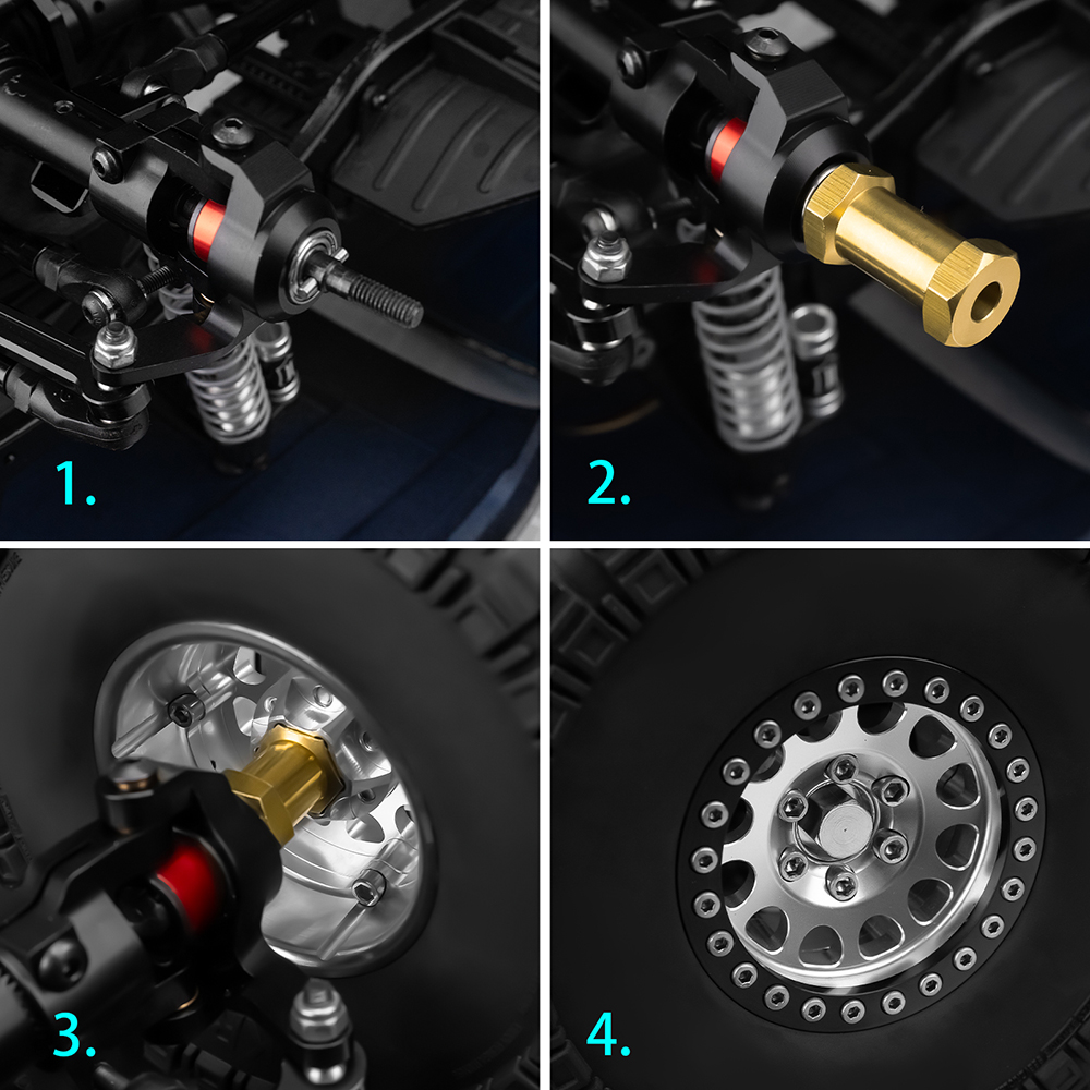AXSPEED mosiądz 12/15/17/20/25 – Wheel Hex Adapter recenzja i cena