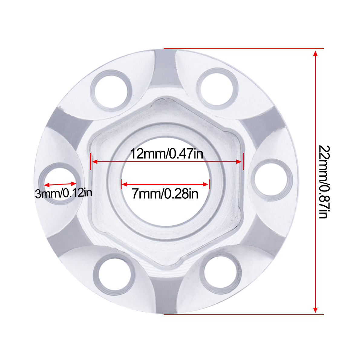 Aluminiowe sześcianowe piasty  – Wheel Hex Adapter recenzja i cena